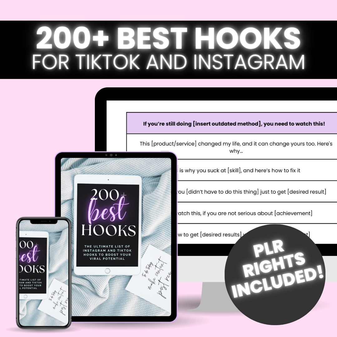 200+ Best Hooks for TikTok and Instagram!