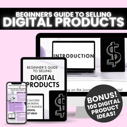 Beginners Guide to Selling Digital Products - Free PLR E-book!
