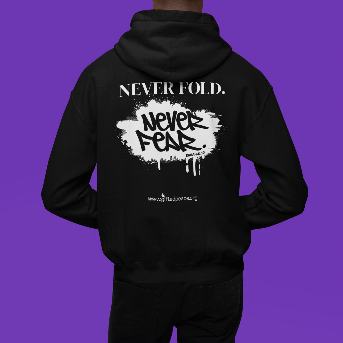 Never Fold. Never Fear Men's Hoodie